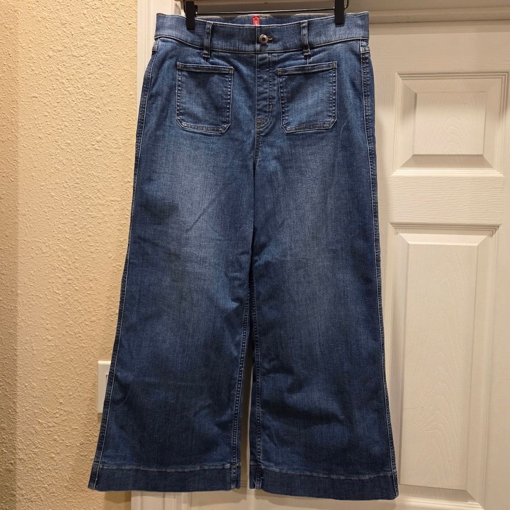 Spanx Wide-Leg Crop Jeans, Size L